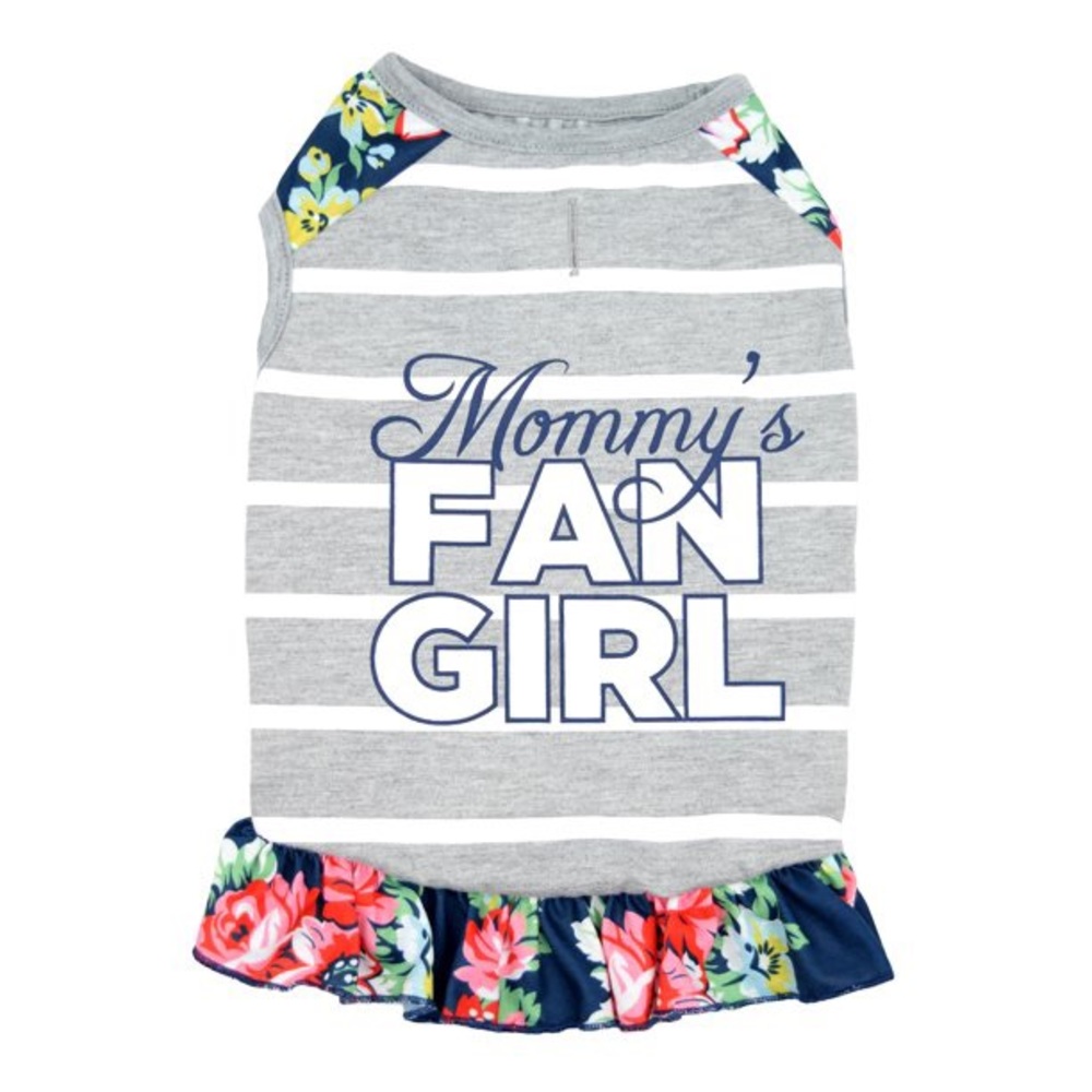 Vibrant Life Dog Tank Dress, Mommy’s Fan Girl, size XS